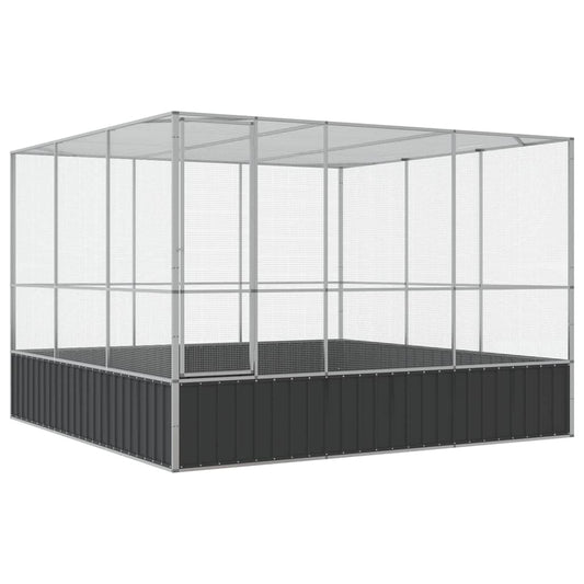 Aviary Silver 311x307x212 cm Steel Aviary Silver 311x307x212 cm Steel