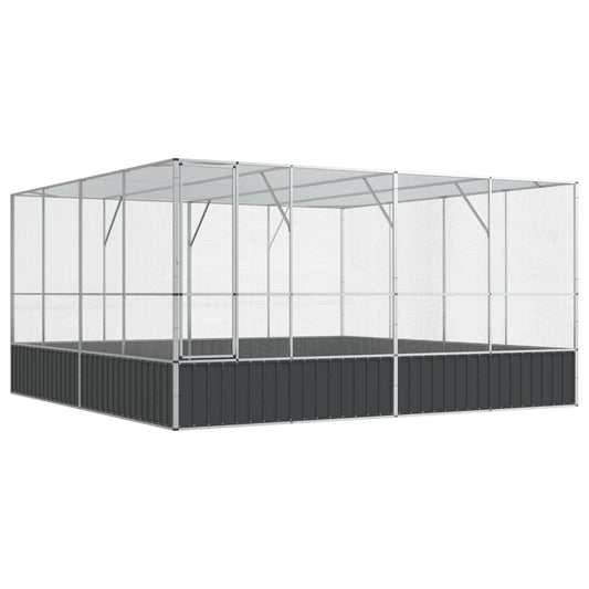 Aviary Silver 418x414x212 cm Steel Aviary Silver 418x414x212 cm Steel