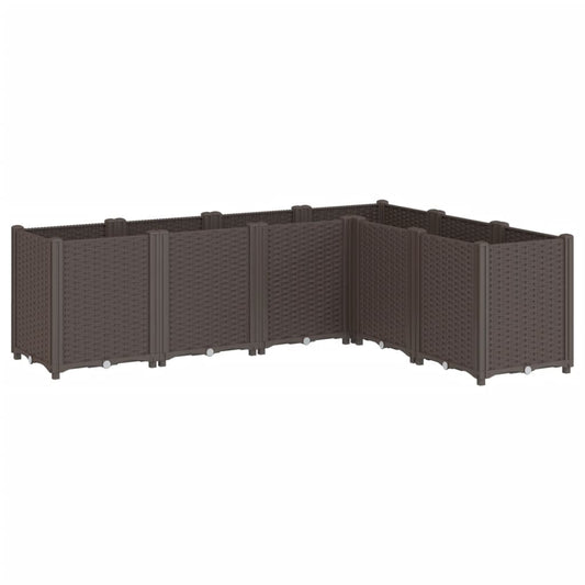 Garden Planter Brown 160x120x53 cm PP Garden Planter Brown 160x120x53 cm PP