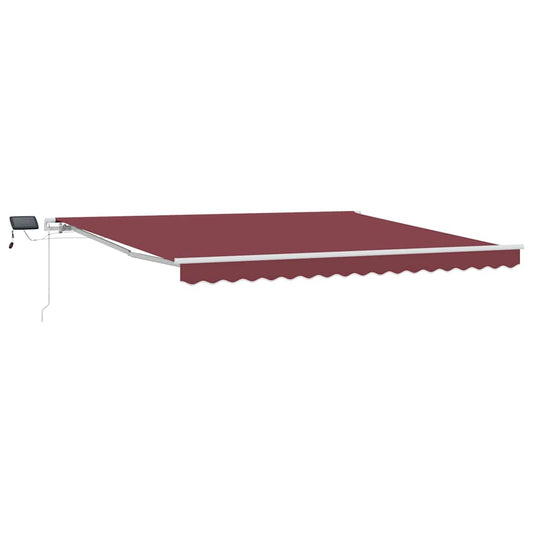 Retractable Awning Burgundy 400 x 300 cm Fabric and Aluminium Retractable Awning Burgundy 400 x 300 cm Fabric and Aluminium
