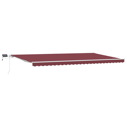 Retractable Awning Burgundy 600 x 300 cm Fabric and Aluminium Retractable Awning Burgundy 600 x 300 cm Fabric and Aluminium