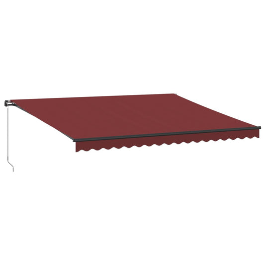 Manual Retractable Awning Burgundy 450x350 cm Manual Retractable Awning Burgundy 450x350 cm