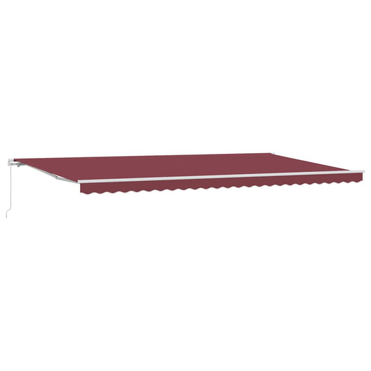 Manual Retractable Awning Burgundy 600x300 cm Manual Retractable Awning Burgundy 600x300 cm