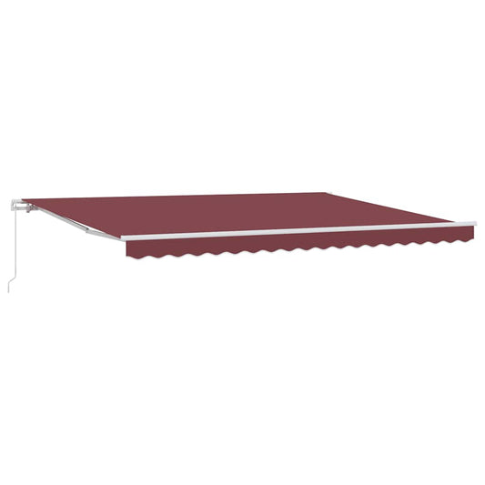 Manual Retractable Awning Burgundy 450x300 cm Manual Retractable Awning Burgundy 450x300 cm