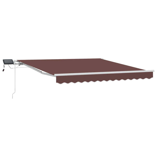 Retractable Awning Brown 300 x 250 cm Fabric and Aluminium Retractable Awning Brown 300 x 250 cm Fabric and Aluminium