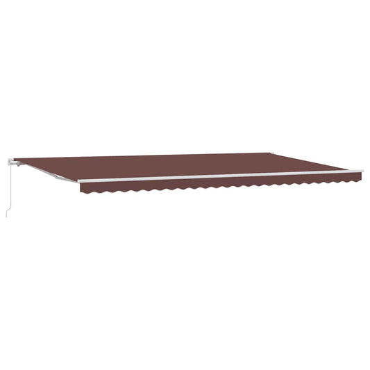 Manual Retractable Awning Brown 600x300 cm Manual Retractable Awning Brown 600x300 cm