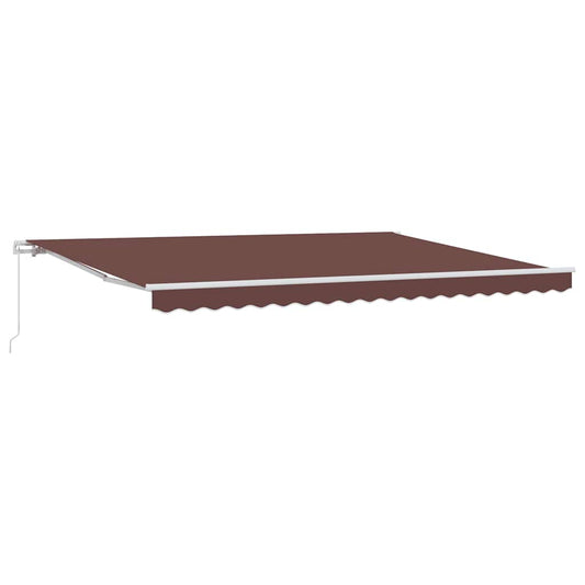 Manual Retractable Awning Brown 450x300 cm Manual Retractable Awning Brown 450x300 cm