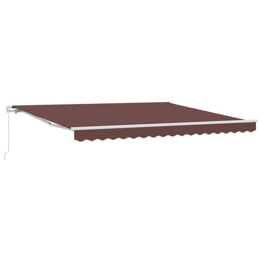 Manual Retractable Awning Brown 400x300 cm Manual Retractable Awning Brown 400x300 cm