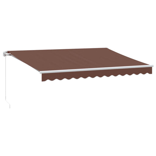Manual Retractable Awning Brown 350x250 cm Manual Retractable Awning Brown 350x250 cm
