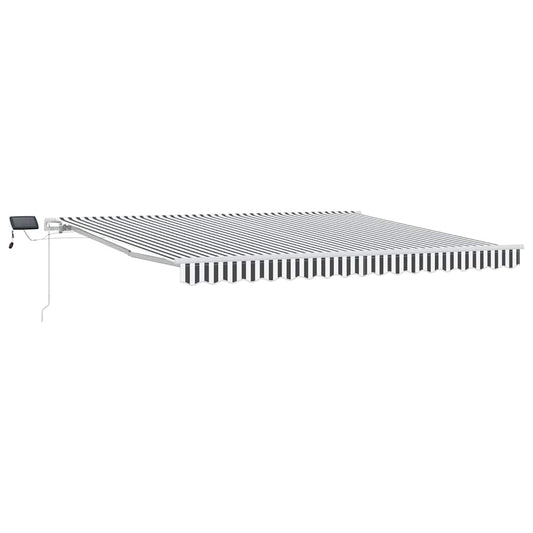 Retractable Awning Anthracite and White 400 x 300 cm Retractable Awning Anthracite and White 400 x 300 cm