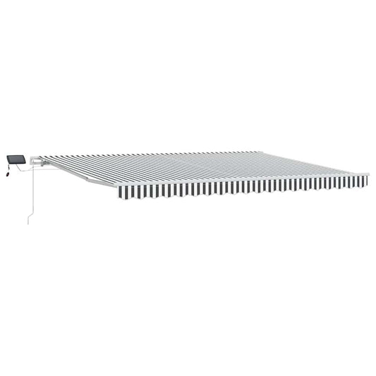 Retractable Awning Anthracite and White 450 x 300 cm Retractable Awning Anthracite and White 450 x 300 cm