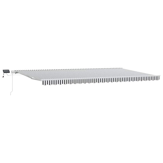 Retractable Awning Anthracite and White 600 x 300 cm Retractable Awning Anthracite and White 600 x 300 cm