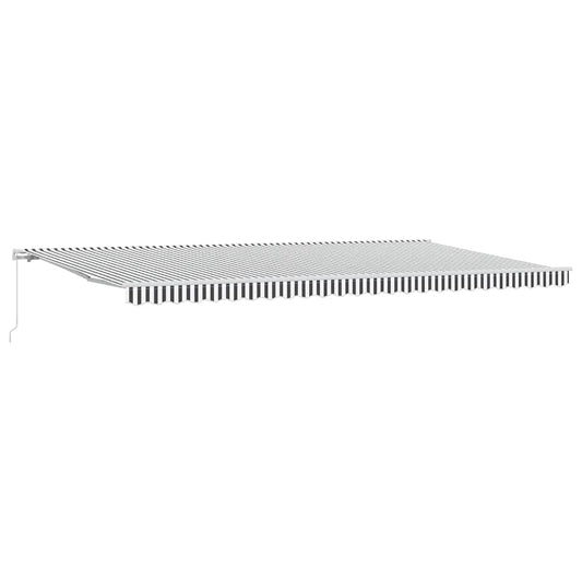 Manual Retractable Awning Anthracite&White 600x300 cm Manual Retractable Awning Anthracite&White 600x300 cm