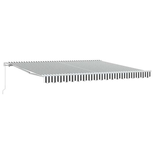 Manual Retractable Awning Anthracite&White 400x300 cm Manual Retractable Awning Anthracite&White 400x300 cm