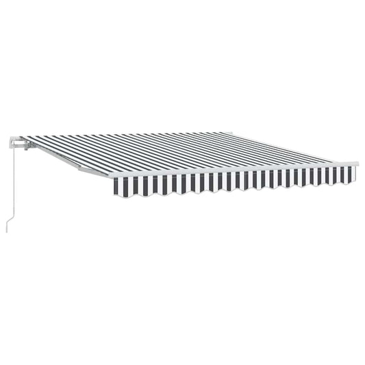 Manual Retractable Awning Anthracite&White 300x250 cm Manual Retractable Awning Anthracite&White 300x250 cm
