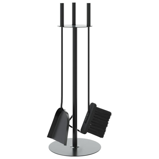 4 Piece Fireplace Tool Set 22x59 cm Steel 4 Piece Fireplace Tool Set 22x59 cm Steel