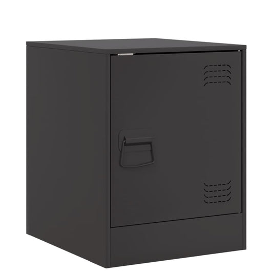 Bedside Cabinet Black 34.5x39x44 cm Steel Bedside Cabinet Black 34.5x39x44 cm Steel