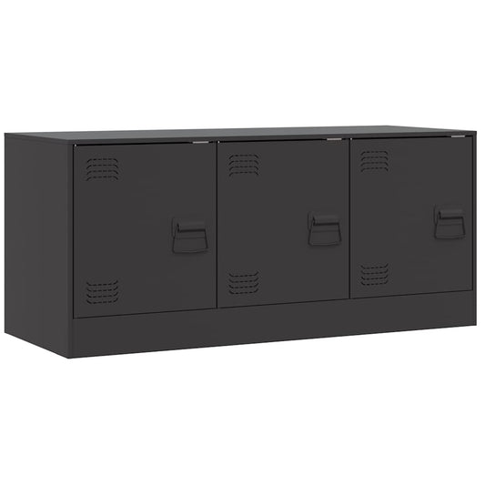 TV Cabinet Black 99x39x44 cm Steel TV Cabinet Black 99x39x44 cm Steel