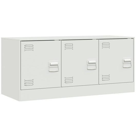 TV Cabinet White 99x39x44 cm Steel TV Cabinet White 99x39x44 cm Steel