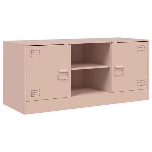 TV Cabinet Pink 99x39x44 cm Steel TV Cabinet Pink 99x39x44 cm Steel