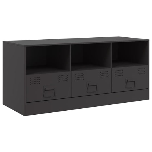 TV Cabinet Black 99x39x44 cm Steel TV Cabinet Black 99x39x44 cm Steel