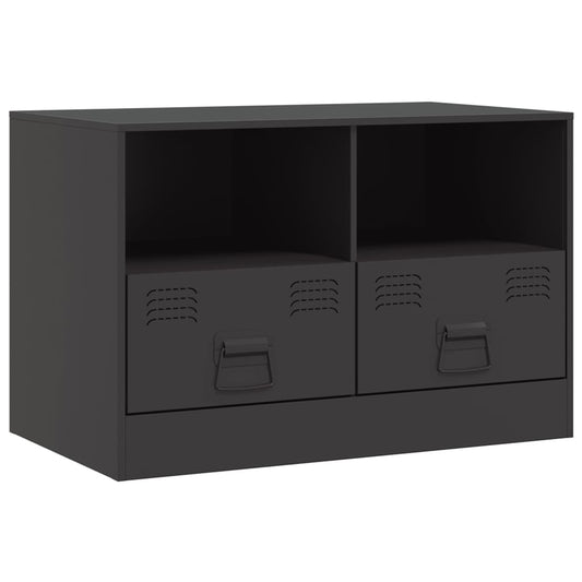 TV Cabinet Black 67x39x44 cm Steel TV Cabinet Black 67x39x44 cm Steel