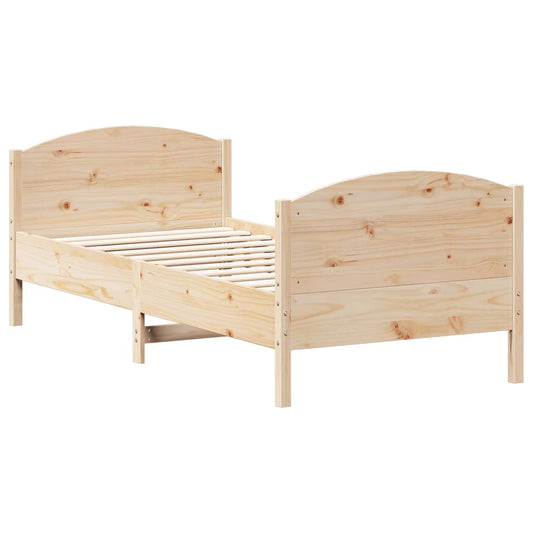 Bed Frame without Mattress 75x190 cm Solid Wood Pine Bed Frame without Mattress 75x190 cm Solid Wood Pine