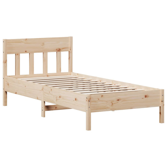 Bed Frame without Mattress 75x190 cm Small Single Solid Wood Pine Bed Frame without Mattress 75x190 cm Small Single Solid Wood Pine