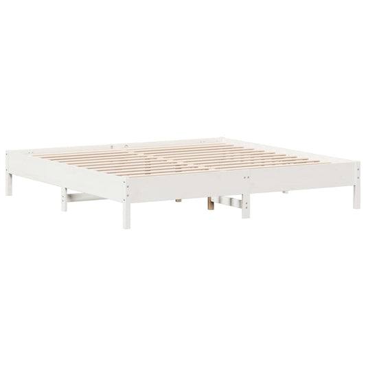 Bed Frame without Mattress White 180x200 cm Solid Wood Pine Bed Frame without Mattress White 180x200 cm Solid Wood Pine