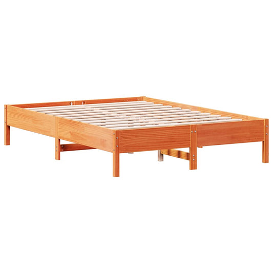 Bed Frame without Mattress Wax Brown 160x200 cm Solid Wood Pine Bed Frame without Mattress Wax Brown 160x200 cm Solid Wood Pine