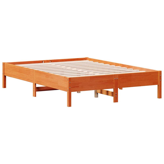 Bed Frame without Mattress Wax Brown 120x190 cm Solid Wood Pine Bed Frame without Mattress Wax Brown 120x190 cm Solid Wood Pine