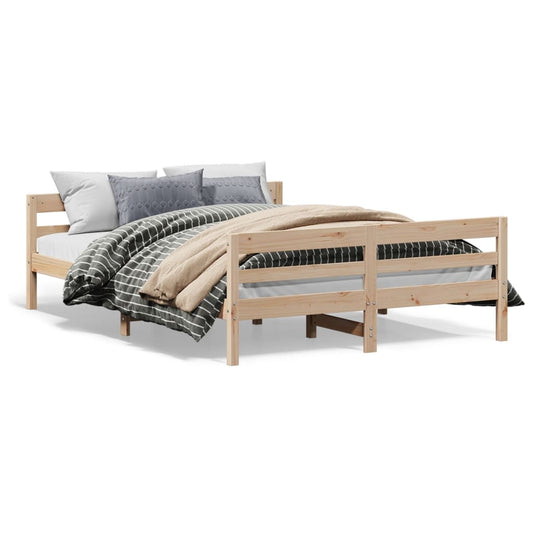 Bed Frame without Mattress 140x200 cm Solid Wood Pine Bed Frame without Mattress 140x200 cm Solid Wood Pine