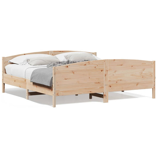 Bed Frame without Mattress 180x200 cm Super King Solid Wood Pine Bed Frame without Mattress 180x200 cm Super King Solid Wood Pine