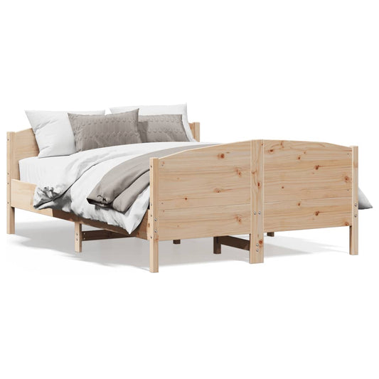 Bed Frame without Mattress 140x190 cm Solid Wood Pine Bed Frame without Mattress 140x190 cm Solid Wood Pine