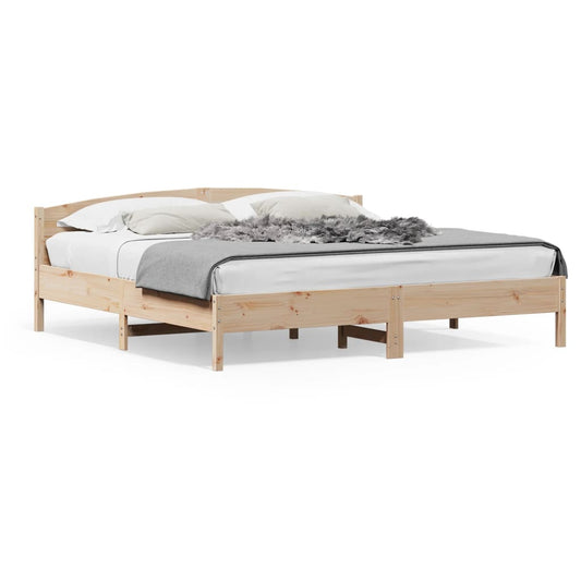 Bed Frame | Natural Wood | Solid Pine wood | Super King | Bed Frame Bed Frame | Natural Wood | Solid Pine wood | Super King | Bed Frame
