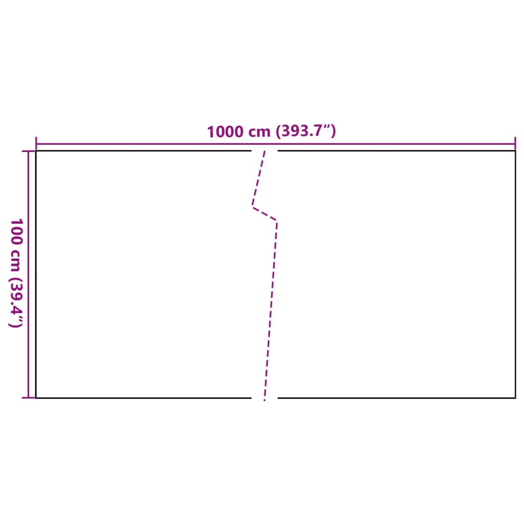 Balcony Screen Anthracite 1000x100 cm Poly Rattan