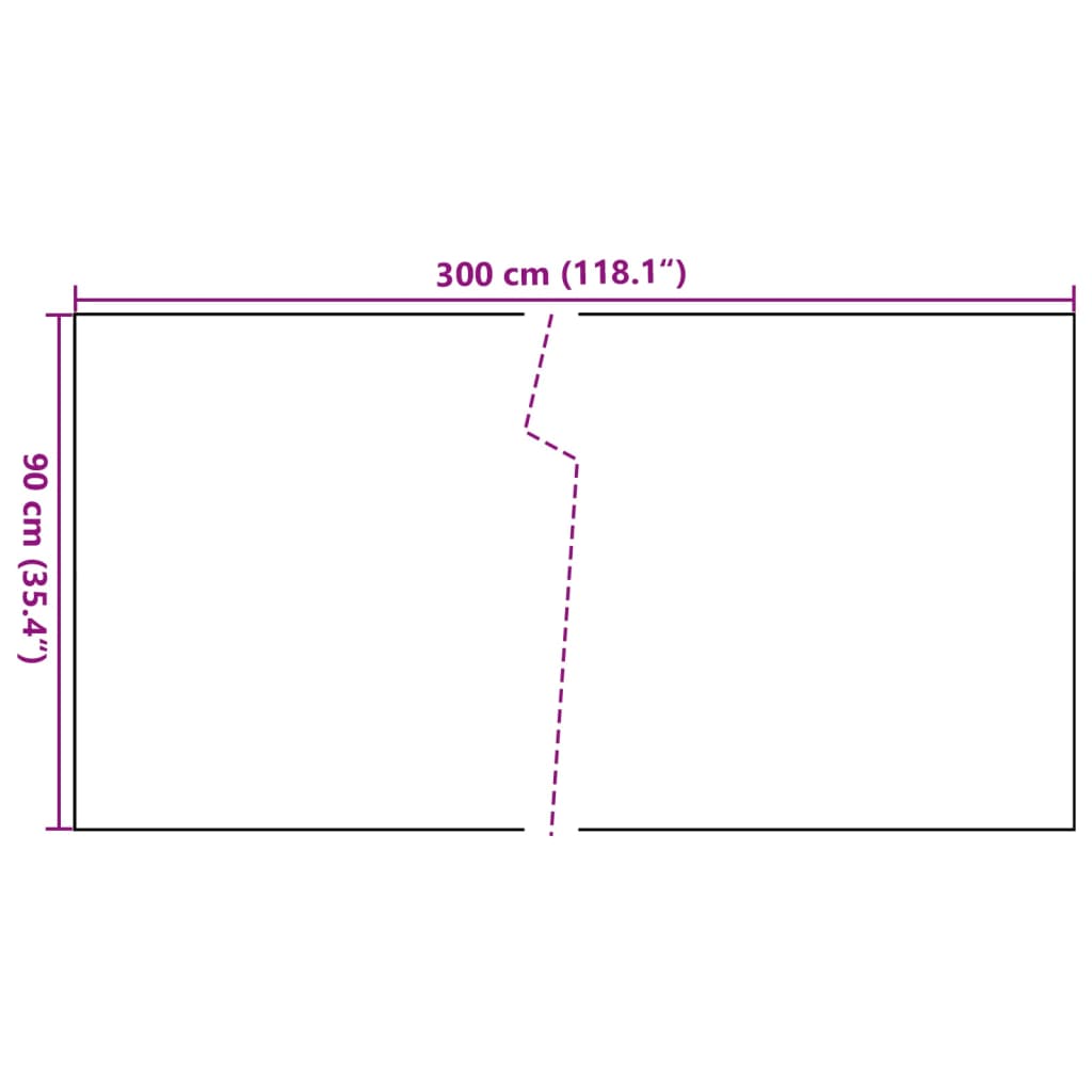 Balcony Screen Brown and Black 300x90 cm Poly Rattan