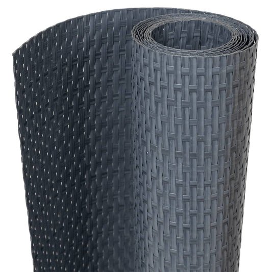Balcony Screens 10 pcs Anthracite 255x19 cm Poly Rattan Balcony Screens 10 pcs Anthracite 255x19 cm Poly Rattan