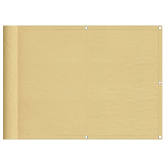Balcony Screen Sand 75x1000 cm 100% Polyester Oxford Balcony Screen Sand 75x1000 cm 100% Polyester Oxford