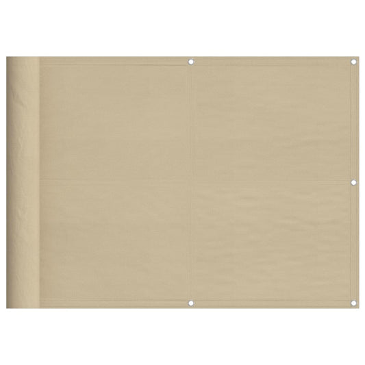 Balcony Screen Beige 75x800 cm 100% Polyester Oxford Balcony Screen Beige 75x800 cm 100% Polyester Oxford