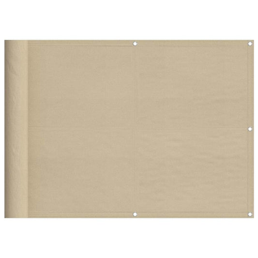 Balcony Screen Beige 75x1000 cm 100% Polyester Oxford Balcony Screen Beige 75x1000 cm 100% Polyester Oxford