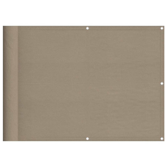 Balcony Screen Taupe 75x700 cm 100% Polyester Oxford Balcony Screen Taupe 75x700 cm 100% Polyester Oxford