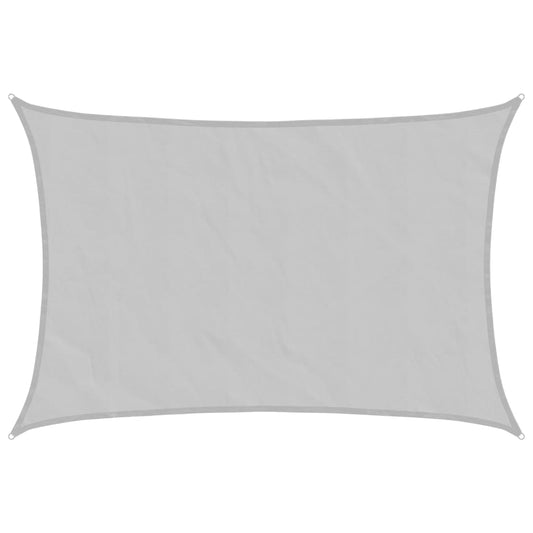 Sun Shade Sail Light Grey 3x5 m 100% Polyester Oxford Sun Shade Sail Light Grey 3x5 m 100% Polyester Oxford