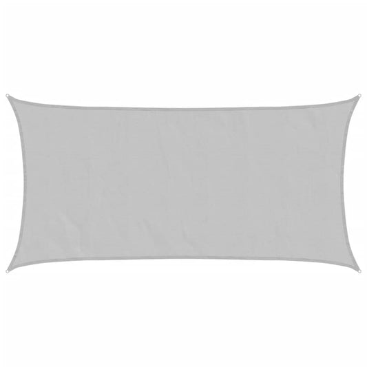 Sun Shade Sail Light Grey 6x3 m 100% Polyester Oxford Sun Shade Sail Light Grey 6x3 m 100% Polyester Oxford
