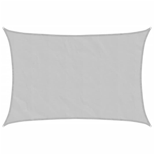 Sun Shade Sail Light Grey 5x3.5 m 100% Polyester Oxford Sun Shade Sail Light Grey 5x3.5 m 100% Polyester Oxford
