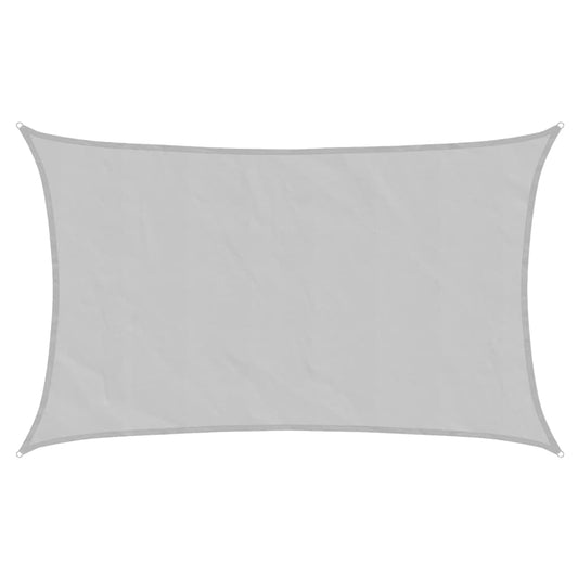 Sun Shade Sail Light Grey 8x5 m 100% Polyester Oxford Sun Shade Sail Light Grey 8x5 m 100% Polyester Oxford
