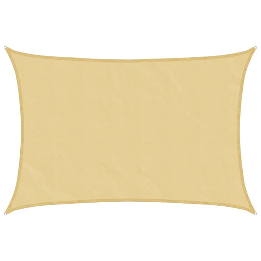 Sun Shade Sail Sand 4x3 m 100% Polyester Oxford Sun Shade Sail Sand 4x3 m 100% Polyester Oxford