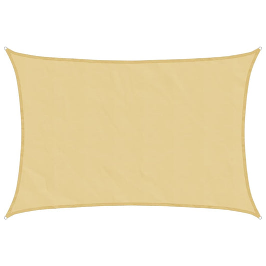 Sun Shade Sail Sand 4.5x3 m 100% Polyester Oxford Sun Shade Sail Sand 4.5x3 m 100% Polyester Oxford