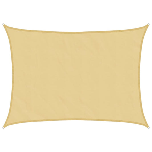 Sun Shade Sail Sand 7x5 m 100% Polyester Oxford Sun Shade Sail Sand 7x5 m 100% Polyester Oxford