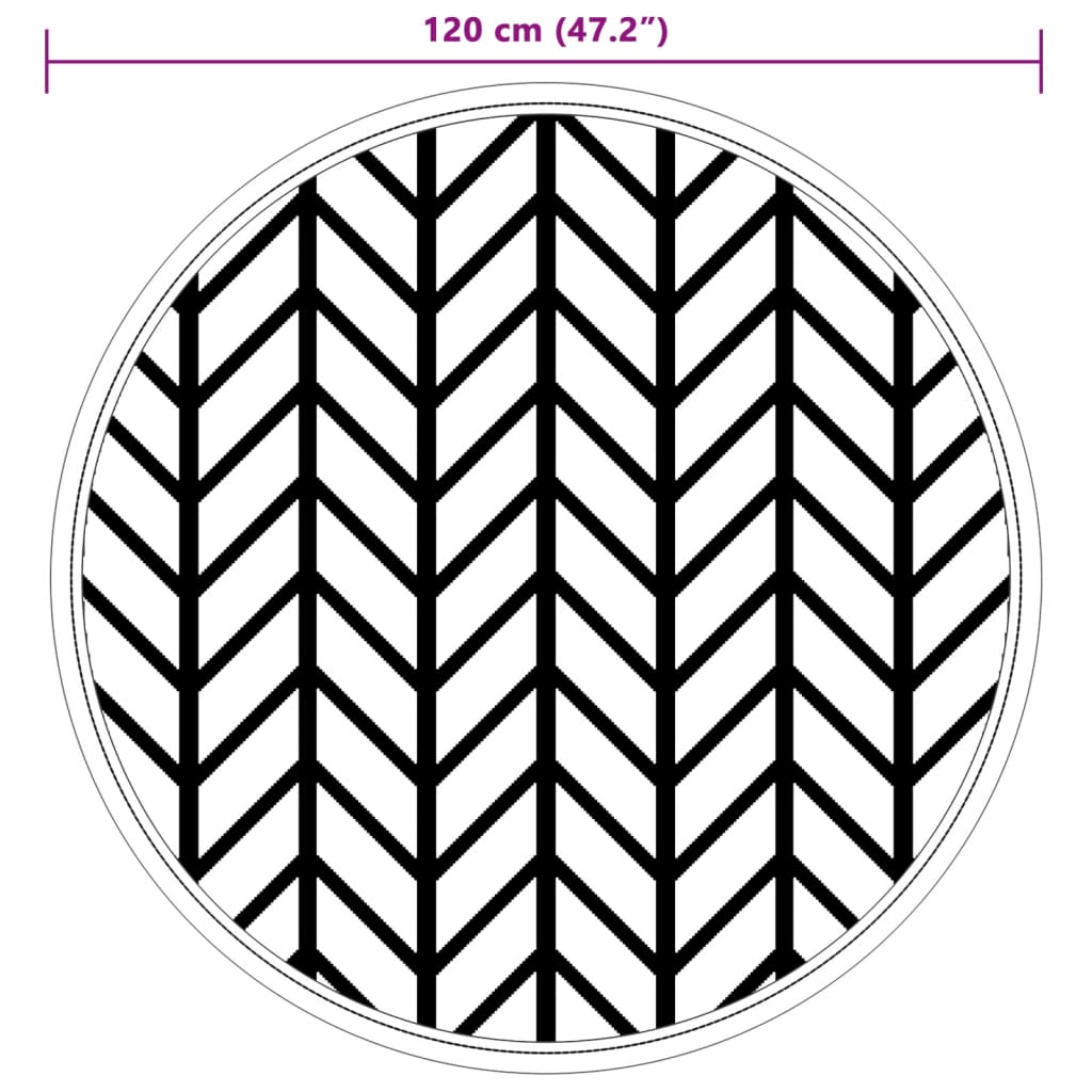 Outdoor Carpet ARAKIL Grey Ø120 cm PP